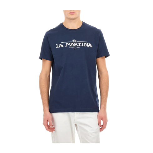 La Martina T-shirt T-shirt Uomo Aguer con stampa M P25 - LA MARTINAMAR304JS206 - 07017 - M - Francavilla Moda